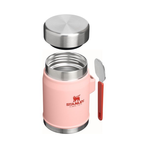 Termosica od nehrđajućeg čelika za hranu boja breskve 400 ml Legendary Food Jar + Spork Peach Rose – Stanley-image-2