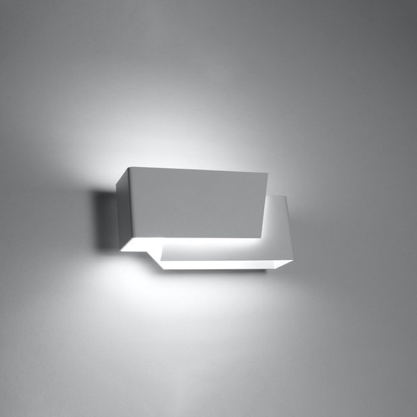 Bijela zidna lampa Tolestu – Sollux-image-1