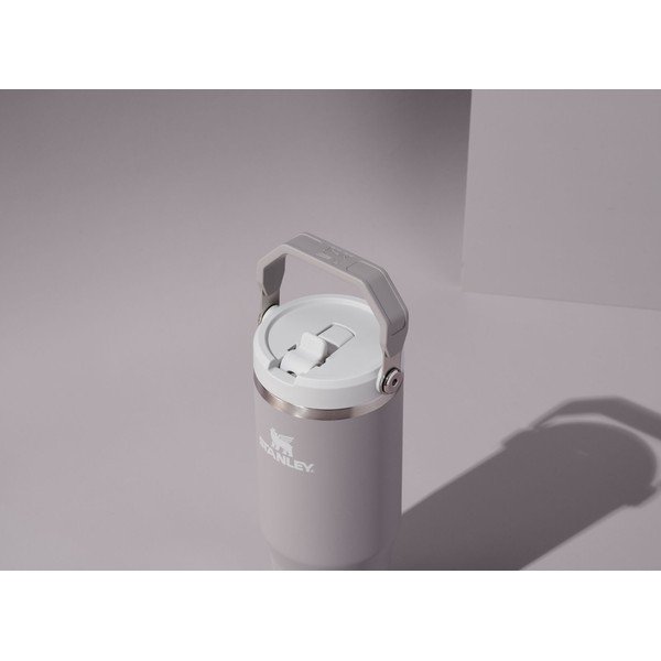Svijetlo siva termosica od nehrđajućeg čelika 410 ml IceFlow™ Flip Straw 2.0 Tumbler Ash – Stanley-image-1