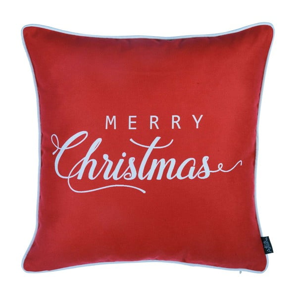 Crvena jastučnica s božićnim motivom Mike & Co. Honey Merry Christmas, 45 x 45 cm