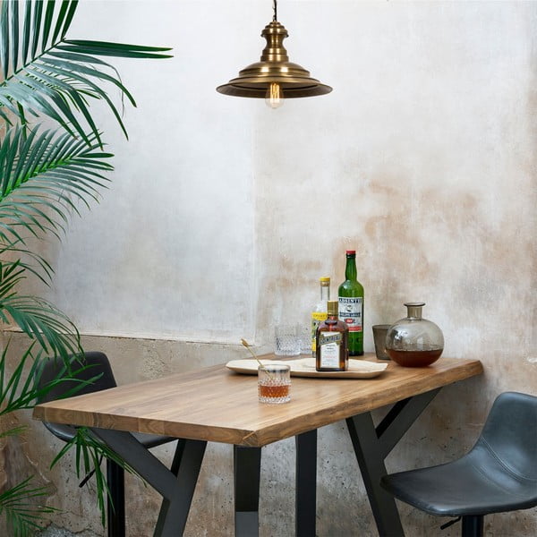 Viseća svjetiljka u brončanoj boji s metalnim sjenilom ø 39 cm Obyla – Opviq lights-image-1