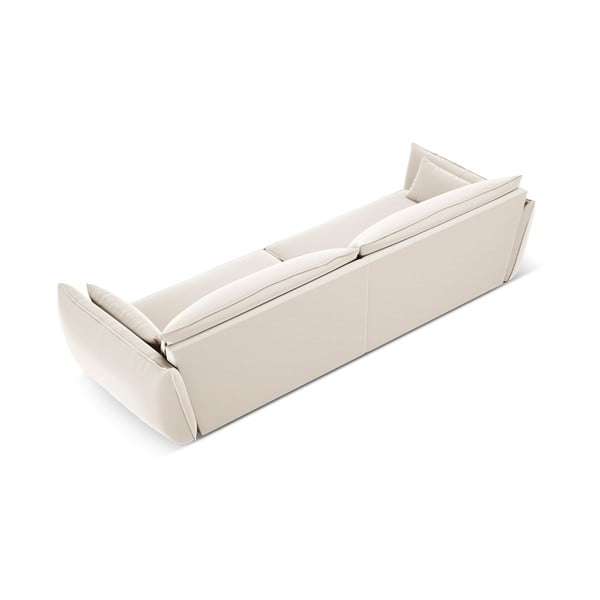 Bež baršunasta sofa 248 cm Vanda – Mazzini Sofas-image-3