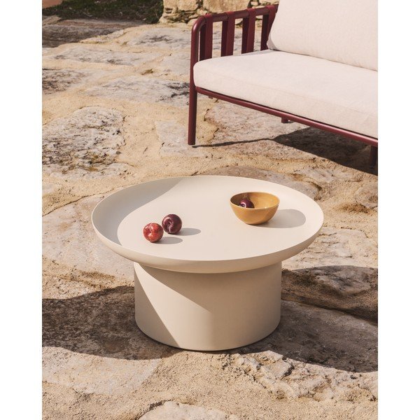 Metalni okrugao vrtni stolić za kavu ø 70 cm Arcola – Kave Home-image-1