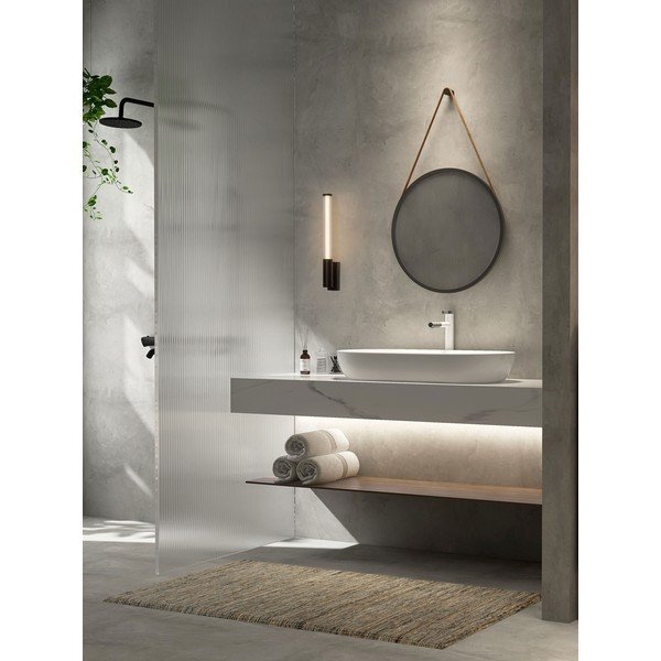 Mat crna metalna LED zidna lampa Nold – Nova Luce-image-1