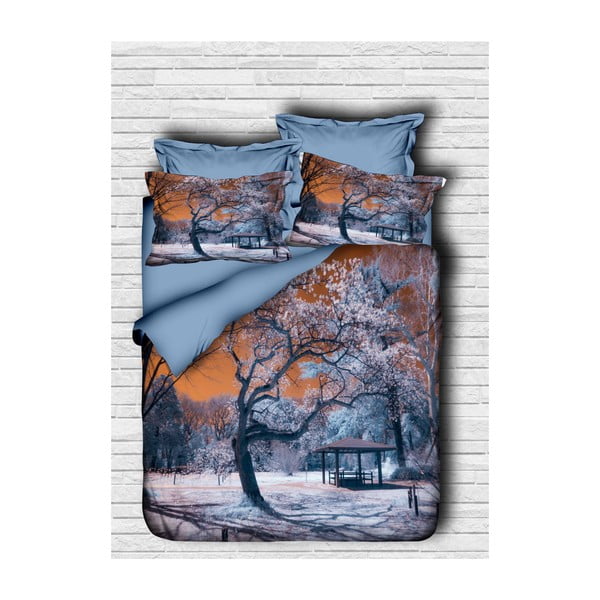 Božićna posteljina za bračni krevet sa Arsenio plahtama, 200 x 220 cm