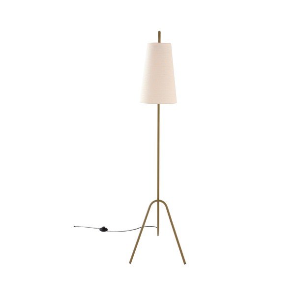 Kaki zelena/krem tekstilna stojeća svjetiljka sa savitljivom konstrukcijom (visina 154 cm) Vivienne – Jotex-image-3