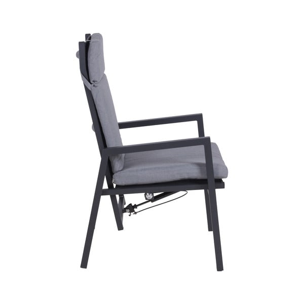 Siva metalna vrtna stolica Sintra – Garden Pleasure-image-2