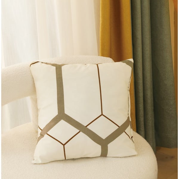 Krem 6-dijelna posteljina za krevet za jednu osobu od mikrosatena 140x200 cm Carter – My House-image-3