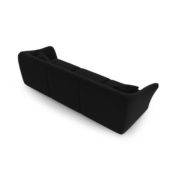 Crna baršunasta sofa 292 cm Tokyo – Cosmopolitan Design-image-3
