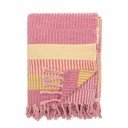 Žuta /ružičasta deka od recikliranog pamuka 130x160 cm Isnel – Bloomingville
