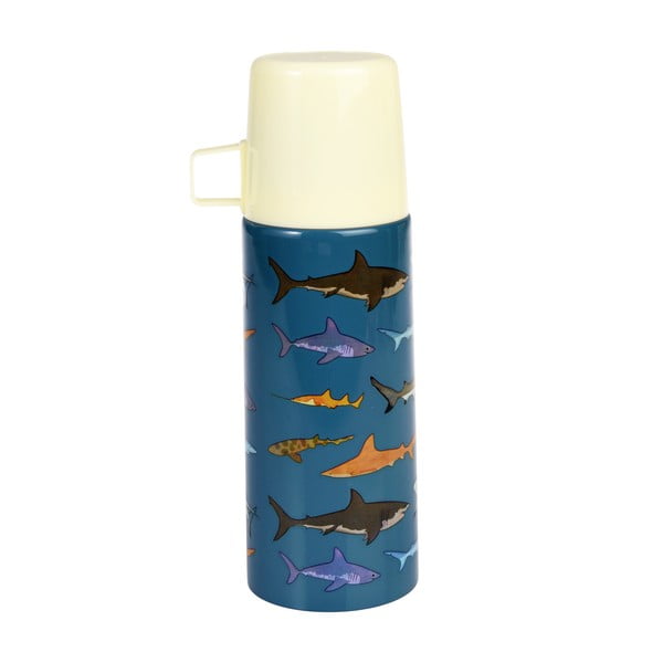 Plava dječja termosica 350 ml Sharks – Rex London-image-2