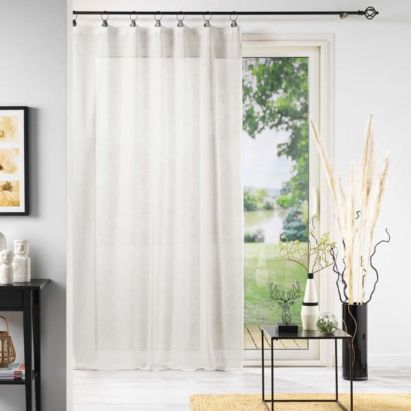 Bijela prozirna zavjesa 140x240 cm Linka – douceur d'intérieur-image-2