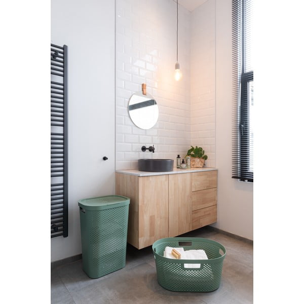 Zelena košara za rublje Curver Infinity Hamper, 60 l-image-1