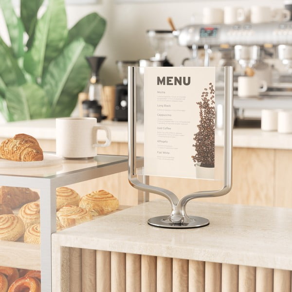 Metalni stojeći okvir u srebrnoj boji 18x25 cm Wishbone – Umbra-image-1