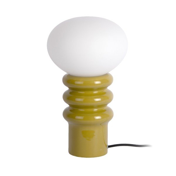 Kaki zelena stolna lampa keramička (visina 33,5 cm) Catania Aro – Leitmotiv
