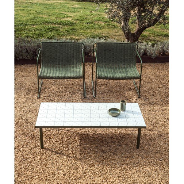 Vrtni stolić za kavu s keramičkom daskom 61x122 cm Maurina – Kave Home-image-1