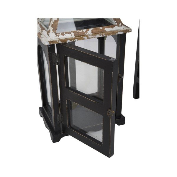 Set od 2 crna lampiona s konstrukcijom od jele Mauro Ferretti Hut-image-4