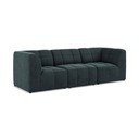 Plava baršunasti sofa 255 cm Aloha – Makamii