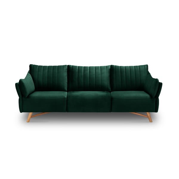 Tamnozelena sofa od baršuna Interieurs 86 Elysée, 232 cm