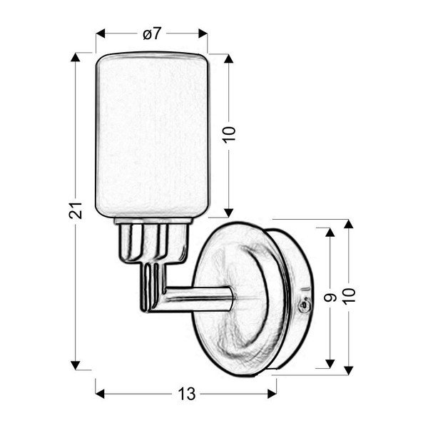Tamno siva zidna lampa Mirror - Candellux Lighting-image-2
