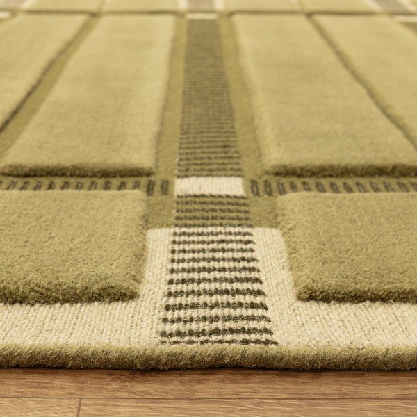 Zeleni/bež ručno rađen vunen tepih 120x170 cm – Asiatic Carpets-image-4