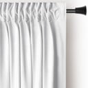 Bijela zavjesa za djelomično zamračenje od samta 140x270 cm Pleat – Restilo