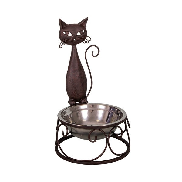 Zdjela za mačke s ukrasnom konstrukcijom Antic Line Cat, visina 32 cm