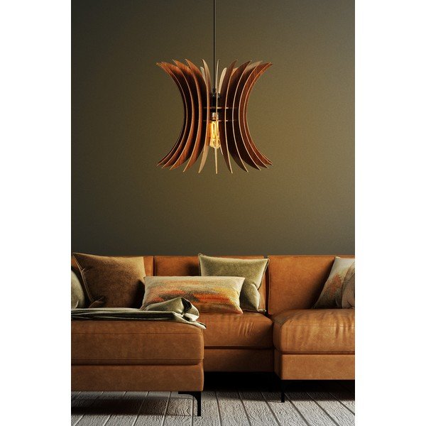 Viseća svjetiljka u prirodnoj boji ø 35 cm – Opviq lights-image-1
