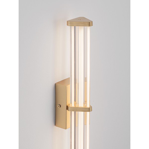 Metalna LED zidna lampa s mogućnosti zatamnjivanja mat zlatna Pheme – Nova Luce-image-3