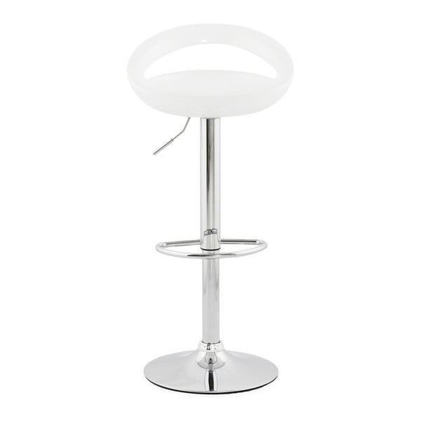 Bijela podesiva okretna barska stolica Kokoon Design Venus
