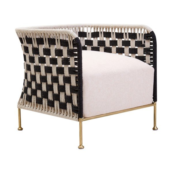 Crno-bijela fotelja Satna – Premier Housewares