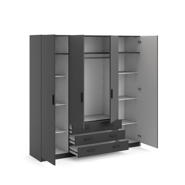 Tamno sivi ormar 196x200 cm Sprint – Tvilum-image-4