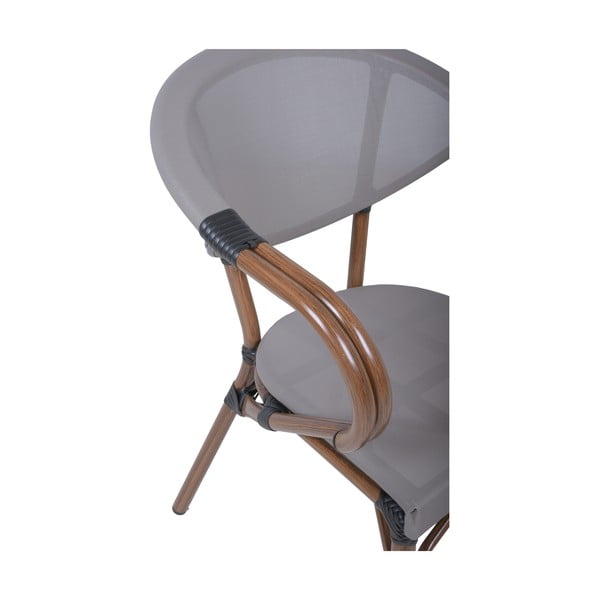 Bež metalna vrtna stolica Toskana – Garden Pleasure-image-2