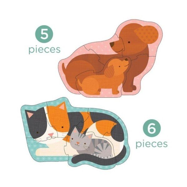 Set od 4 slagalice od recikliranog papira i biljne tinte Petit collage Pets-image-4