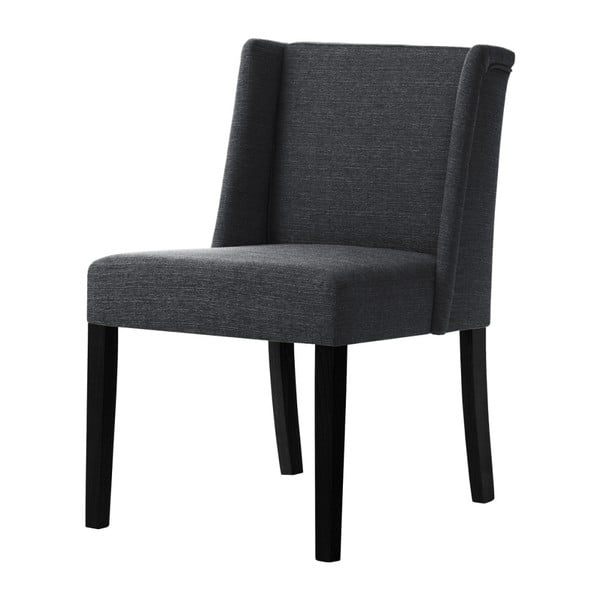 Antracit siva stolica s nogama od crne bukve Ted Lapidus Maison Zeste