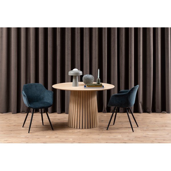 Blagovaonski stol s furnirom svijetlog hrasta Actona Christo, ø 75 cm-image-1