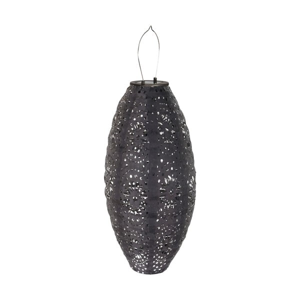 Tamno siva LED lanterna sa solarnim panel za eksterijer (visina 40 cm) Foxdale – House Nordic