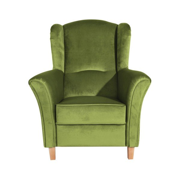 Zelena fotelja Agnetha Suede Max Winzer-image-2