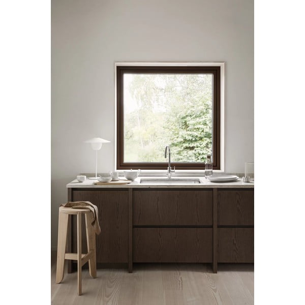 Barska stolica od punog hrasta u prirodnoj boji (visine sjedala 75 cm) Eli – Blomus-image-1