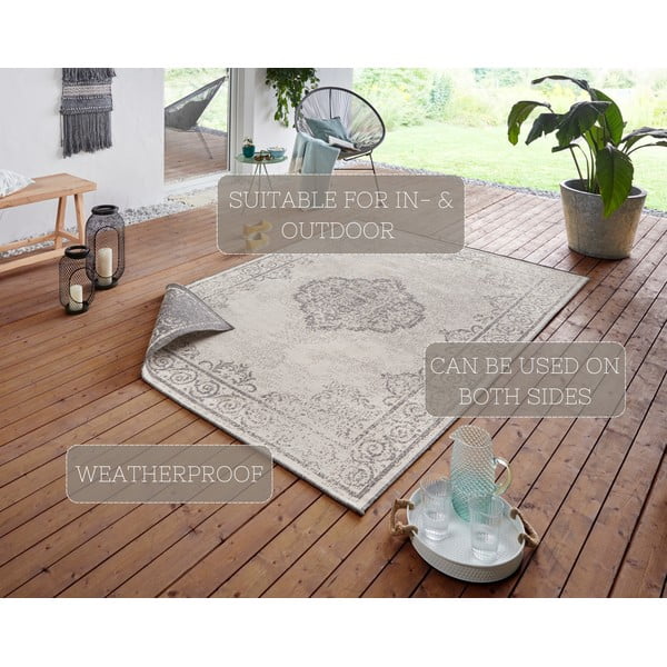 Sivo-krem vanjski tepih NORTHRUGS Cebu, 200 x 290 cm-image-4