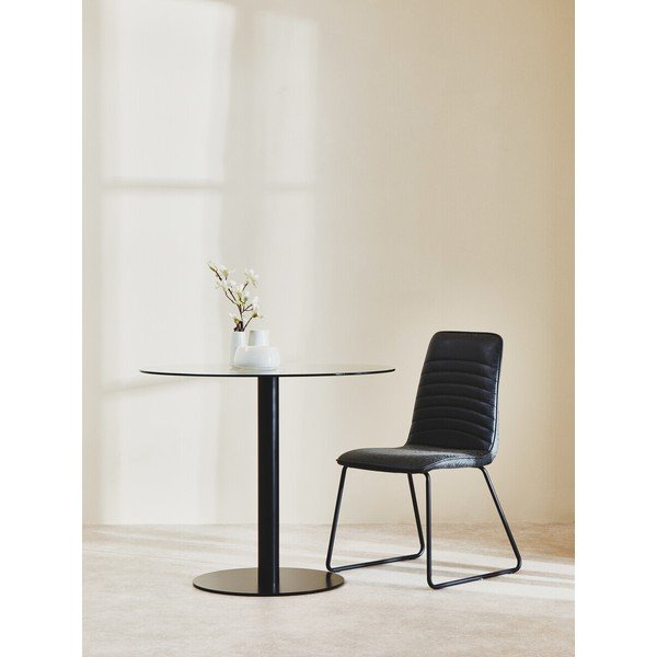 Okrugao blagovaonski stol sa staklenom pločom stola ø 90 cm Metropolitan – Premier Housewares-image-1