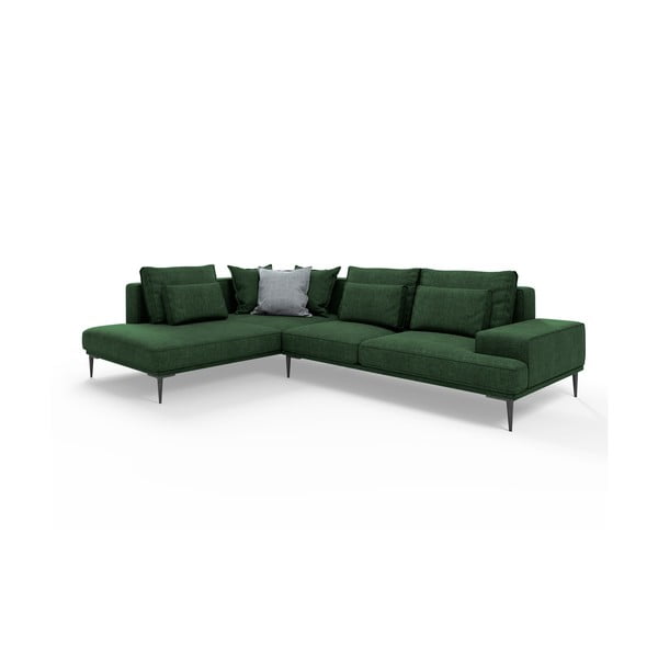 Zeleni kauč na razvlačenje Interieurs 86 Liege, lijevi kut
