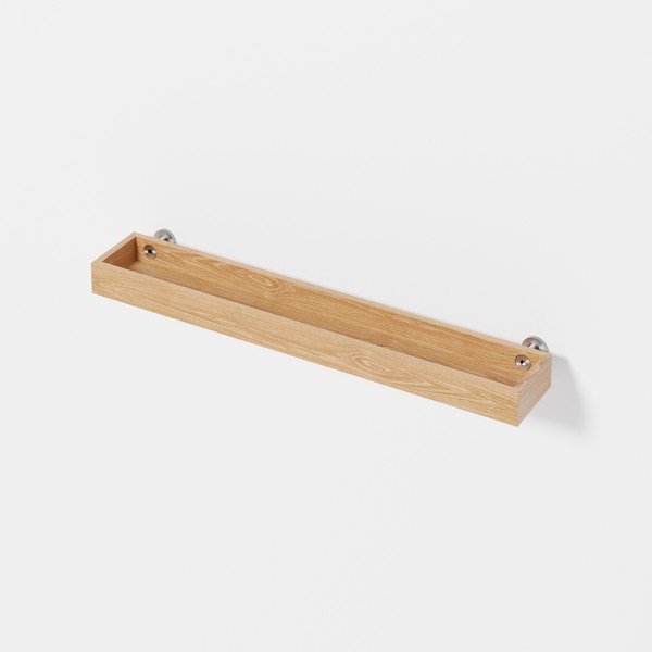 Zidna polica za kupaonicu od hrastovine Wireworks Yoku-image-1