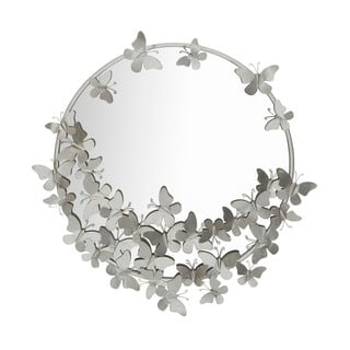 Zidno ogledalo u srebrnoj boji Mauro Ferretti Round Silver, ø 74 cm