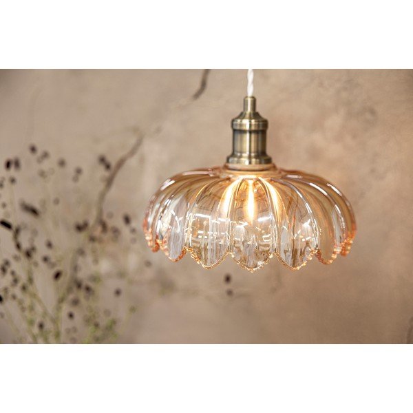 Viseća svjetiljka mjedena/jantarna sa staklenim sjenilom ø 25,5 cm Kurage – Markslöjd-image-3