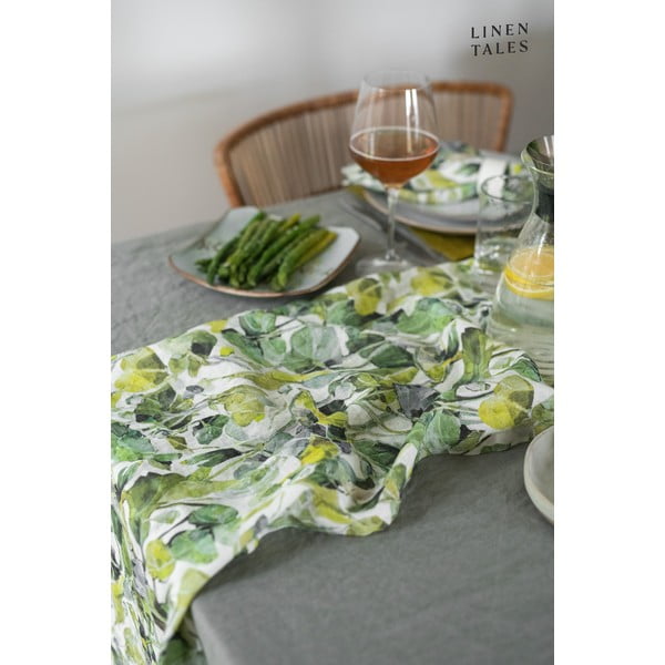Laneni nadstolnjak 40x200 cm Lotus – Linen Tales-image-2