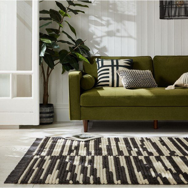 Crno-bijeli tepih 120x170 cm Lina – Flair Rugs-image-1