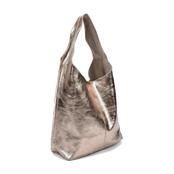 Zlatna kožnu ručna torbica Sophia Cardoni Lucia-image-2