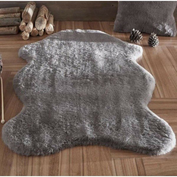 Antracitno sivo sintetičko krzno 60x100 cm Pelush Anthracite – Mila Home-image-1