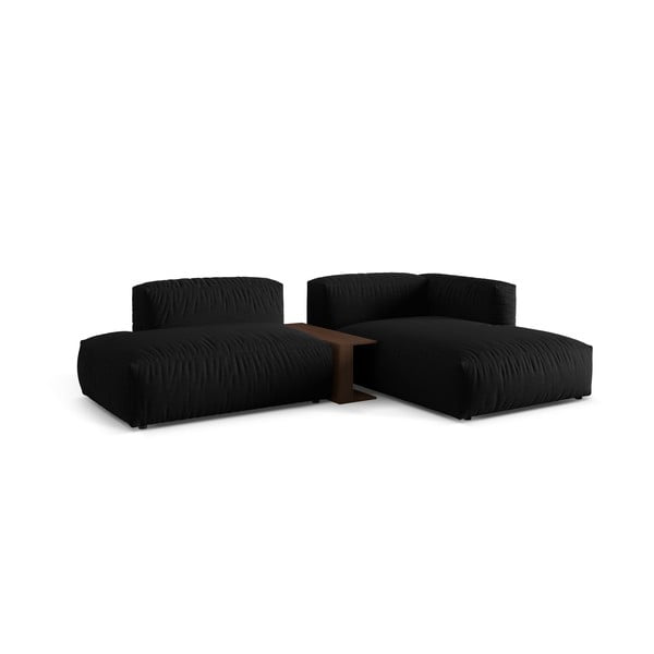 Crna kutna garnitura (s desnim kutom) Martina – Micadoni Home-image-2